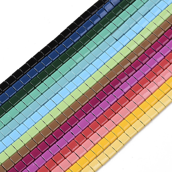 PandaHall Spray Painted Non-magnetic Synthetic Hematite Multi-Strand Links, For Tile Elastic Bracelets Making, Square, Mixed Color, 5x5x2mm..., Multicolor
PandaHall Spray Painted Non-magnetic Synthetic Hematite Multi-Strand Links, For Tile Elastic Bracelets Making, Square, Mixed Color, 5x5x2mm..., Multicolor