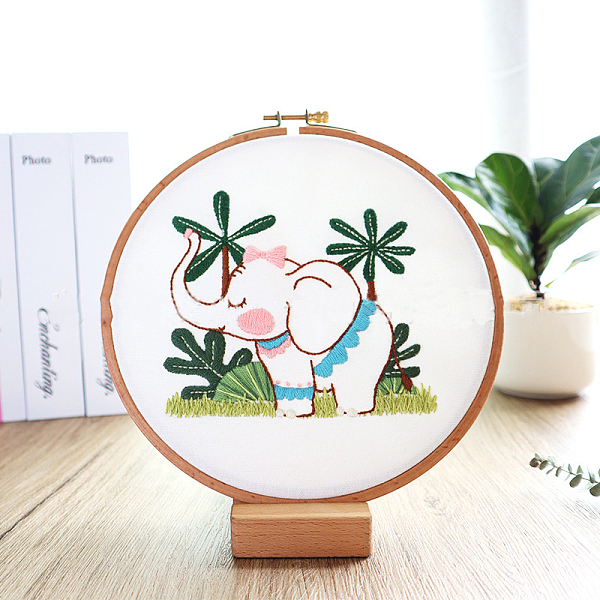 PandaHall DIY Display Decoration Embroidery Kit, including Embroidery Needles & Thread & Fabric, Elephant Pattern, 120x121mm Cloth Elephant..., White
PandaHall DIY Display Decoration Embroidery Kit, including Embroidery Needles & Thread & Fabric, Elephant Pattern, 120x121mm Cloth Elephant..., White