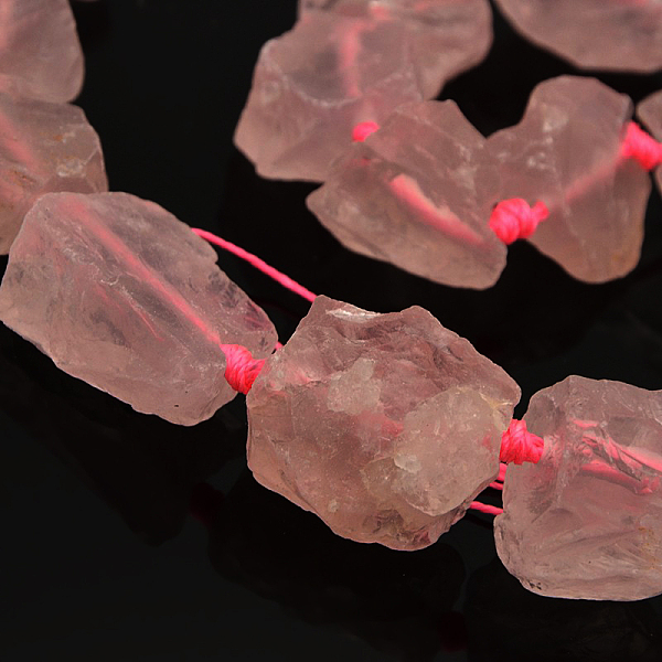 PandaHall Natural Gemstone Rose Quartz Rough Nuggets Bead Strands, 13~40x10~26x10~23mm, Hole: 2mm, about 14~19pcs/strand, 16.54 inch Rose...
PandaHall Natural Gemstone Rose Quartz Rough Nuggets Bead Strands, 13~40x10~26x10~23mm, Hole: 2mm, about 14~19pcs/strand, 16.54 inch Rose...