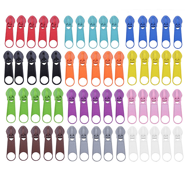 PandaHall Zinc Alloy Zipper Puller, Garment Accessories, Mixed Color, 22x7.5x1mm, Hole: 5.5mm, 60pcs/box Alloy Multicolor
PandaHall Zinc Alloy Zipper Puller, Garment Accessories, Mixed Color, 22x7.5x1mm, Hole: 5.5mm, 60pcs/box Alloy Multicolor