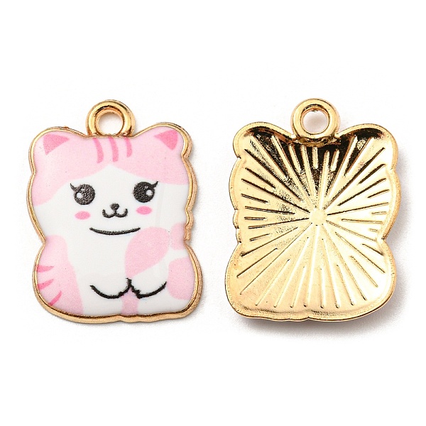 PandaHall Printed Alloy Pendants, Golden, Cadmium Free & Nickel Free & Lead Free, Cat Shape Charms, Pink, 22x17x3mm, Hole: 2mm Alloy Cat...
PandaHall Printed Alloy Pendants, Golden, Cadmium Free & Nickel Free & Lead Free, Cat Shape Charms, Pink, 22x17x3mm, Hole: 2mm Alloy Cat...
