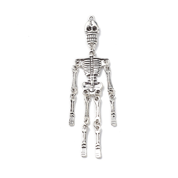 PandaHall Halloween Tibetan Style Alloy Big Pendants, Skeleton Charm, Antique Silver, 96x22x5mm, Hole: 1.8mm Alloy Skeleton
PandaHall Halloween Tibetan Style Alloy Big Pendants, Skeleton Charm, Antique Silver, 96x22x5mm, Hole: 1.8mm Alloy Skeleton