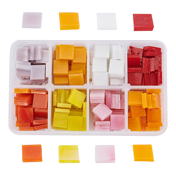 PandaHall Opaque Glass Cabochons, Mosaic Tiles, for Home Decoration or DIY Crafts, Square, Mixed Color, 10x10x3~4mm, about 184g/box Glass..., Multicolor
PandaHall Opaque Glass Cabochons, Mosaic Tiles, for Home Decoration or DIY Crafts, Square, Mixed Color, 10x10x3~4mm, about 184g/box Glass..., Multicolor