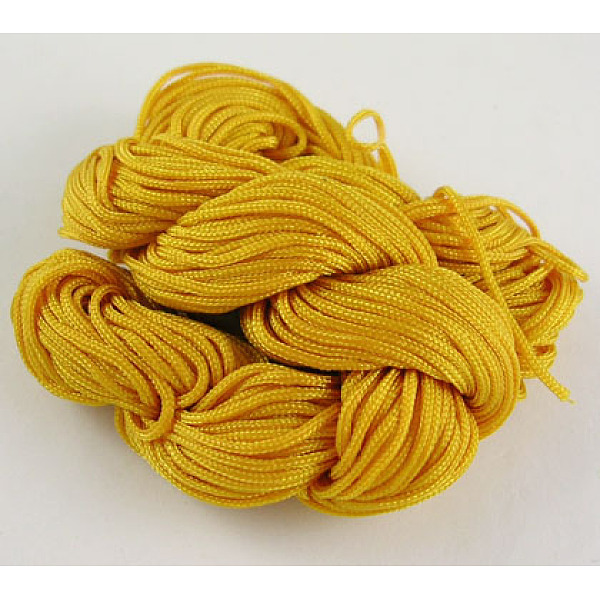 PandaHall Nylon Thread, Nylon Jewelry Cord for Custom Woven Bracelets Making, Dark Goldenrod, 1.5mm, 14m/batch Nylon Gold
PandaHall Nylon Thread, Nylon Jewelry Cord for Custom Woven Bracelets Making, Dark Goldenrod, 1.5mm, 14m/batch Nylon Gold