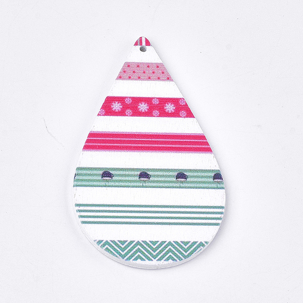 PandaHall Printed Wooden Big Pendants, Dyed, teardrop, Colorful, 59x36x2.5mm, Hole: 1.5mm Wood Teardrop
PandaHall Printed Wooden Big Pendants, Dyed, teardrop, Colorful, 59x36x2.5mm, Hole: 1.5mm Wood Teardrop