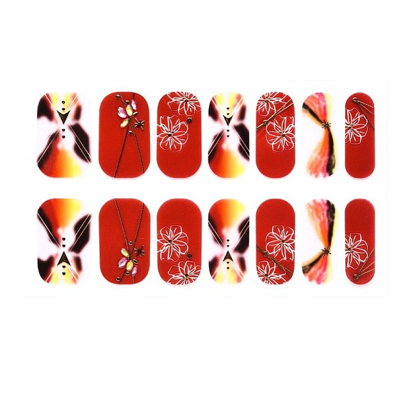 PandaHall Full Cover Nombre Nail Stickers, Self-Adhesive, for Nail Tips Decorations, Red, 24x8mm, 14pcs/sheet Paper Flower Red
PandaHall Full Cover Nombre Nail Stickers, Self-Adhesive, for Nail Tips Decorations, Red, 24x8mm, 14pcs/sheet Paper Flower Red