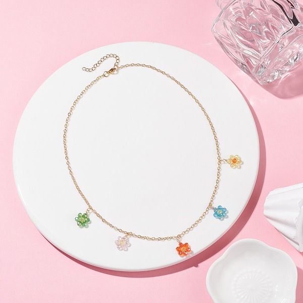 PandaHall Flowers Pendant Necklace, Glass Braided Pendant Necklace for Women, Colorful, 17.80 inch(45.2cm) Glass
PandaHall Flowers Pendant Necklace, Glass Braided Pendant Necklace for Women, Colorful, 17.80 inch(45.2cm) Glass
