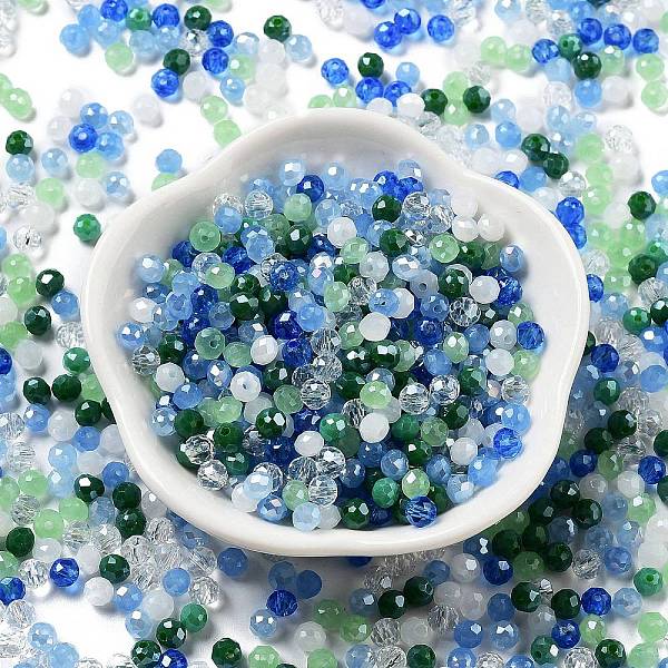 PandaHall Glass Beads, Faceted, Rondelle, Light Blue, 4x3mm, Hole: 0.4mm, about 820pcs/60g Glass Rondelle
PandaHall Glass Beads, Faceted, Rondelle, Light Blue, 4x3mm, Hole: 0.4mm, about 820pcs/60g Glass Rondelle
