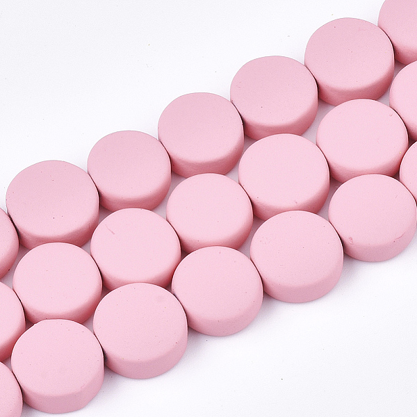 PandaHall Spray Painted Non-magnetic Synthetic Hematite Beads Strands, Flat Round, Pink, 10x4mm, Hole: 1mm, about 44pcs/strand, 15.7 inch...
PandaHall Spray Painted Non-magnetic Synthetic Hematite Beads Strands, Flat Round, Pink, 10x4mm, Hole: 1mm, about 44pcs/strand, 15.7 inch...