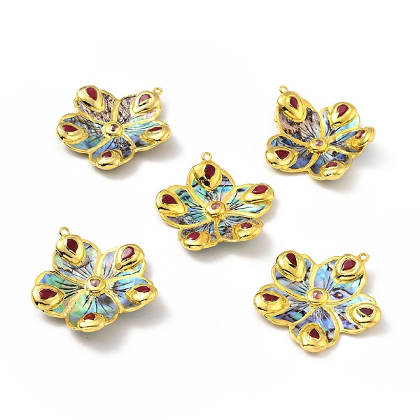 PandaHall Natural Paua Shell Pendants, with Golden Brass Findings, Long-Lasting Plated, Flower, 46.5~48x45x5~6.5mm, Hole: 1.8mm Paua Shell...
PandaHall Natural Paua Shell Pendants, with Golden Brass Findings, Long-Lasting Plated, Flower, 46.5~48x45x5~6.5mm, Hole: 1.8mm Paua Shell...