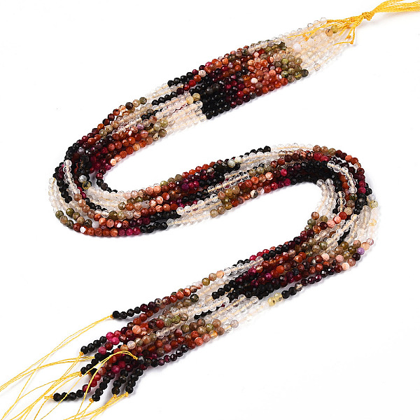 PandaHall Natural Mixed Gemstone Beads Strands, Round Beads, Faceted, 3~3.5x3mm, Hole: 0.5mm, about 129~132pcs/strand, 15.16''~15.55''...
PandaHall Natural Mixed Gemstone Beads Strands, Round Beads, Faceted, 3~3.5x3mm, Hole: 0.5mm, about 129~132pcs/strand, 15.16''~15.55''...