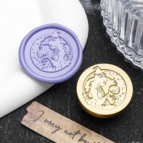 PandaHall Halloween Theme Golden Tone Brass Wax Seal Stamp Head, for DIY Wax Seal Stamp Making, Witch, 30x15x15mm, Hole: 6.9mm Brass Witch
PandaHall Halloween Theme Golden Tone Brass Wax Seal Stamp Head, for DIY Wax Seal Stamp Making, Witch, 30x15x15mm, Hole: 6.9mm Brass Witch