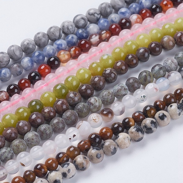 PandaHall Natural Mixed Gemstone Beads Strands, Round, 4mm, Hole: 1mm, about 95pcs/strand, 15.5 inch Mixed Stone Round Multicolor
PandaHall Natural Mixed Gemstone Beads Strands, Round, 4mm, Hole: 1mm, about 95pcs/strand, 15.5 inch Mixed Stone Round Multicolor