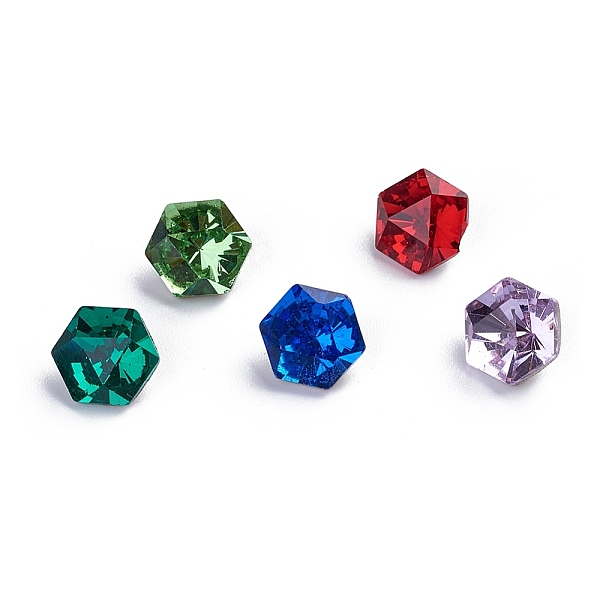 PandaHall K5 Glass Rhinestone Cabochons, Pointed Back & Back Plated, Faceted, Hexagon, Mixed Color, 6x6.9x4mm Glass Rhinestone Hexagon..., Multicolor
PandaHall K5 Glass Rhinestone Cabochons, Pointed Back & Back Plated, Faceted, Hexagon, Mixed Color, 6x6.9x4mm Glass Rhinestone Hexagon..., Multicolor