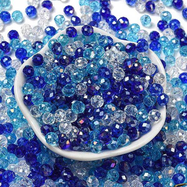 PandaHall Glass Beads, Faceted, Rondelle, Blue, 6x5mm, Hole: 1mm, about 2360pcs/500g Glass Rondelle Blue
PandaHall Glass Beads, Faceted, Rondelle, Blue, 6x5mm, Hole: 1mm, about 2360pcs/500g Glass Rondelle Blue