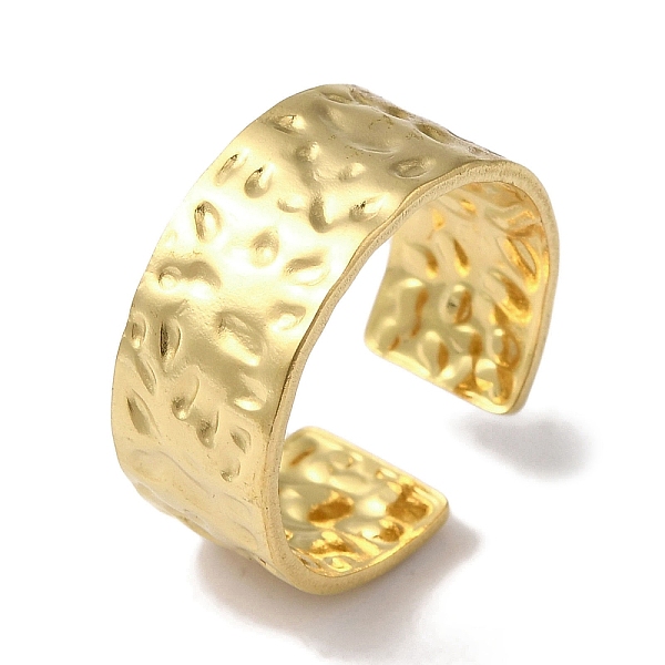 PandaHall Vacuum Plating 201 Stainless Steel Textured Wide Open Cuff Rings for Women, Real 18K Gold Plated, 8.5mm, Adjustable 201 Stainless...
PandaHall Vacuum Plating 201 Stainless Steel Textured Wide Open Cuff Rings for Women, Real 18K Gold Plated, 8.5mm, Adjustable 201 Stainless...