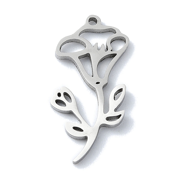 PandaHall 304 Stainless Steel Pendants, Laser Cut, Flower Charm, Stainless Steel Color, 20x10.5x1mm, Hole: 0.8mm 304 Stainless Steel Flower
PandaHall 304 Stainless Steel Pendants, Laser Cut, Flower Charm, Stainless Steel Color, 20x10.5x1mm, Hole: 0.8mm 304 Stainless Steel Flower