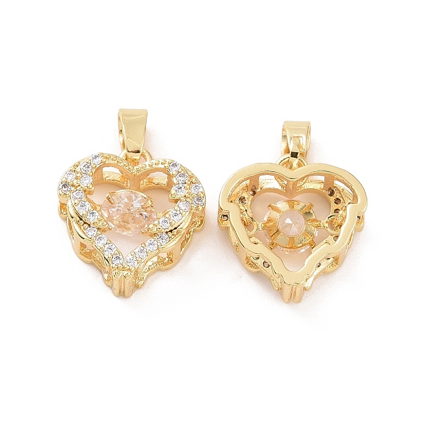 PandaHall Brass Micro Pave Clear Cubic Zirconia Charms, Heart Charm, Real 18K Gold Plated, 14x13.5x5.5mm, Hole: 4.5x2.5mm Brass+Cubic...
PandaHall Brass Micro Pave Clear Cubic Zirconia Charms, Heart Charm, Real 18K Gold Plated, 14x13.5x5.5mm, Hole: 4.5x2.5mm Brass+Cubic...