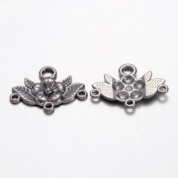 PandaHall Tibetan Style Chandelier Component Links, Lead Free and Cadmium Free, Flower, Gunmetal, 32x23x3mm, Hole: 2mm Alloy Flower
PandaHall Tibetan Style Chandelier Component Links, Lead Free and Cadmium Free, Flower, Gunmetal, 32x23x3mm, Hole: 2mm Alloy Flower