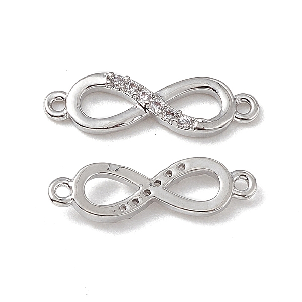 PandaHall Brass Micro Pave Clear Cubic Zirconia Connector Charms, Infinity Links, Platinum, 17x5x2mm, Hole: 0.8mm Brass+Cubic Zirconia...
PandaHall Brass Micro Pave Clear Cubic Zirconia Connector Charms, Infinity Links, Platinum, 17x5x2mm, Hole: 0.8mm Brass+Cubic Zirconia...