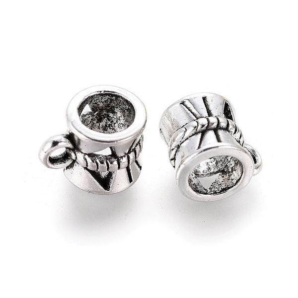 PandaHall Tibetan Style Alloy Tube Bails, Loop Bails, Bail Beads, Column, Lead Free & Cadmium Free, Antique Silver, 9x7x7mm, Hole: 2mm...
PandaHall Tibetan Style Alloy Tube Bails, Loop Bails, Bail Beads, Column, Lead Free & Cadmium Free, Antique Silver, 9x7x7mm, Hole: 2mm...