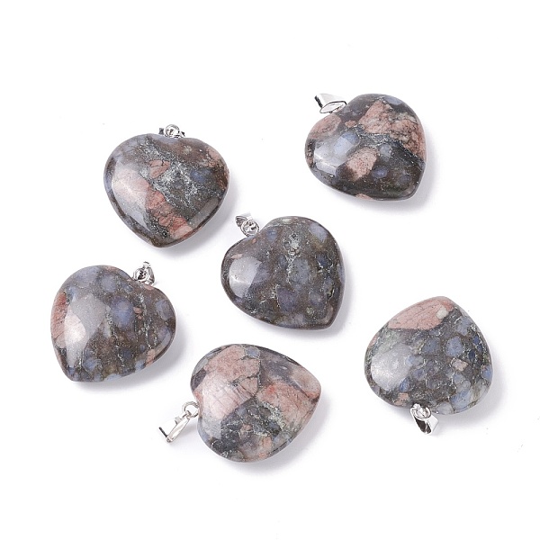 PandaHall Natural Glaucophane Pendants, with Platinum Tone Brass Findings, Heart, 27~28x24.5~26x6~8.5mm, Hole: 2.4x5.6mm Glaucophane Heart
PandaHall Natural Glaucophane Pendants, with Platinum Tone Brass Findings, Heart, 27~28x24.5~26x6~8.5mm, Hole: 2.4x5.6mm Glaucophane Heart