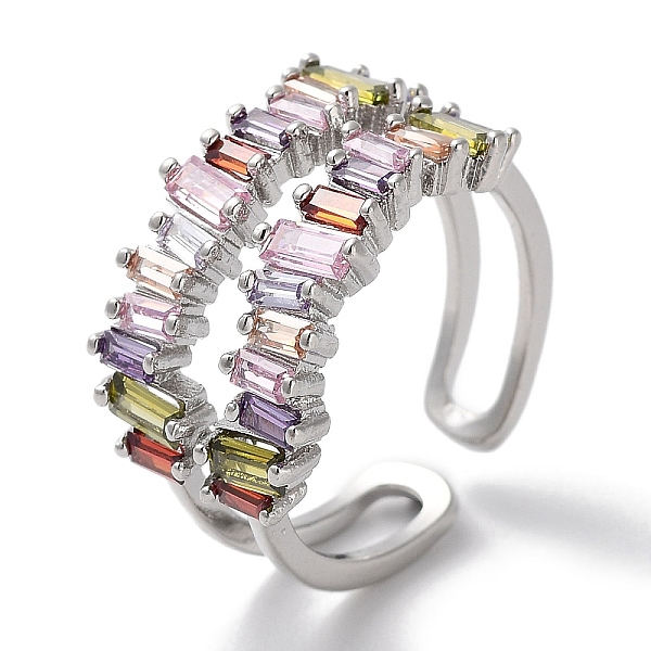 PandaHall Brass Micro Pave Cubic Zirconia Cuff Rings, Long-Lasting Plated, Rectangle, Platinum, US Size 6 1/4(16.7mm) Brass+Cubic Zirconia...
PandaHall Brass Micro Pave Cubic Zirconia Cuff Rings, Long-Lasting Plated, Rectangle, Platinum, US Size 6 1/4(16.7mm) Brass+Cubic Zirconia...