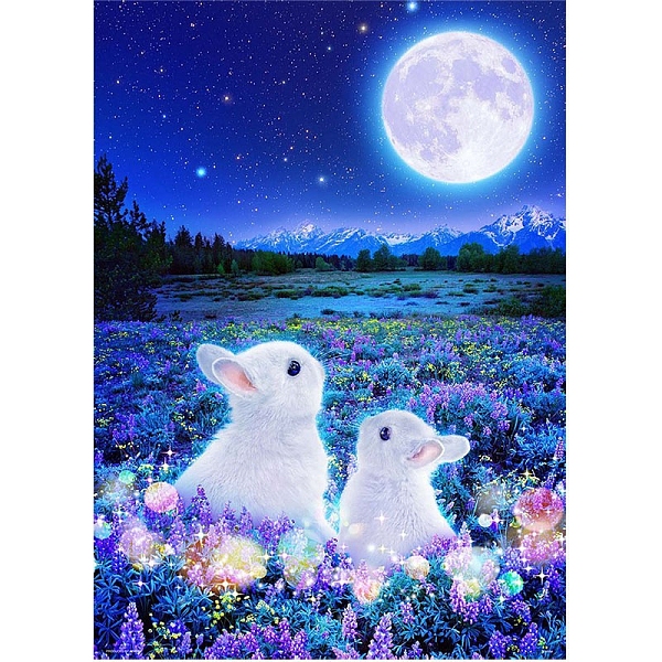 PandaHall DIY Rectangle Rabbit Theme Diamond Painting Kits, Including Canvas, Resin Rhinestones, Diamond Sticky Pen, Tray Plate and Glue..., Blue
PandaHall DIY Rectangle Rabbit Theme Diamond Painting Kits, Including Canvas, Resin Rhinestones, Diamond Sticky Pen, Tray Plate and Glue..., Blue