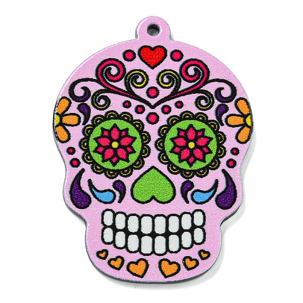PandaHall Halloween Theme Printed Acrylic Pendants, Skull Charms, Pearl Pink, 45x32x2mm, Hole: 1.5mm Acrylic Skull
PandaHall Halloween Theme Printed Acrylic Pendants, Skull Charms, Pearl Pink, 45x32x2mm, Hole: 1.5mm Acrylic Skull