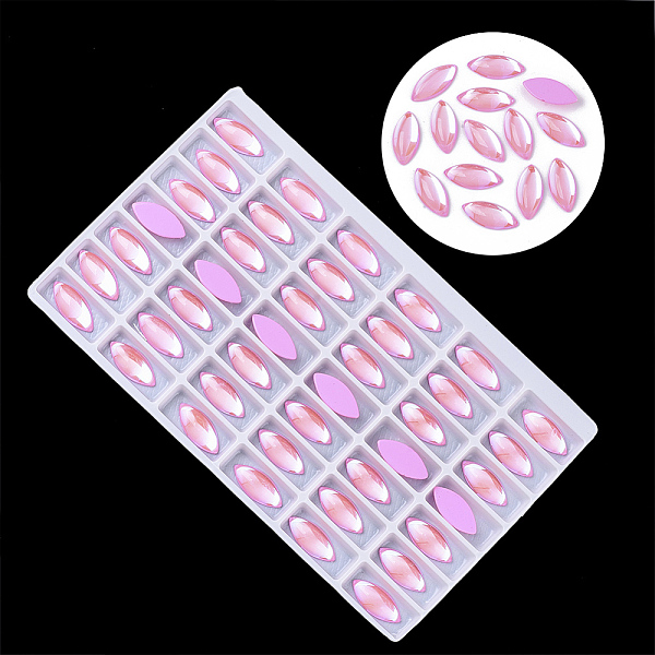 PandaHall Transparent K9 Glass Cabochons, Flat Back, Horse Eye, Pearl Pink, 15x7x3.5mm, about 42pcs/bag Glass Horse Eye Pink
PandaHall Transparent K9 Glass Cabochons, Flat Back, Horse Eye, Pearl Pink, 15x7x3.5mm, about 42pcs/bag Glass Horse Eye Pink