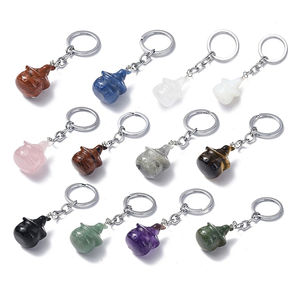 PandaHall Natural/Synthetic Gemstone Keychains, with Iron Keychain Clasps, Ghost, 8cm Mixed Stone Ghost
PandaHall Natural/Synthetic Gemstone Keychains, with Iron Keychain Clasps, Ghost, 8cm Mixed Stone Ghost