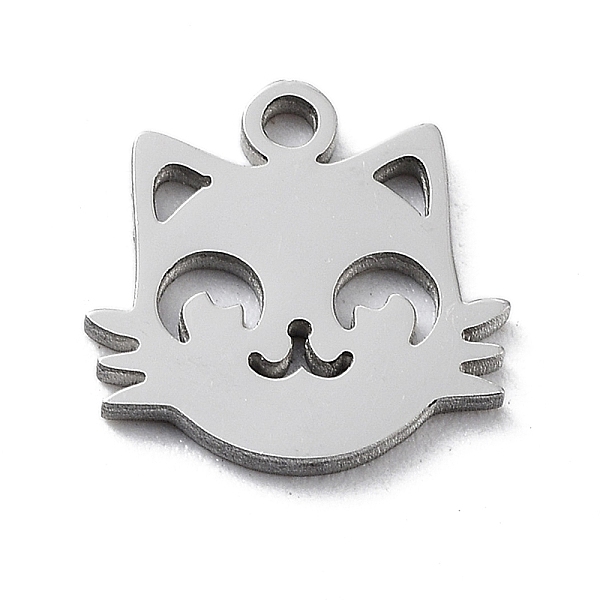 PandaHall 304 Stainless Steel Charms, Stainless Steel Color, Laser Cut, Cat Shape, 10x10x1mm, Hole: 1.2mm. 304 Stainless Steel Cat Shape
PandaHall 304 Stainless Steel Charms, Stainless Steel Color, Laser Cut, Cat Shape, 10x10x1mm, Hole: 1.2mm. 304 Stainless Steel Cat Shape