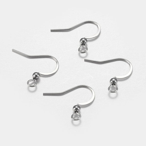 PandaHall 316 Surgical Stainless Steel French Earring Hooks, Flat Earring Hooks, Ear Wire, with Horizontal Loop, Stainless Steel Color...
PandaHall 316 Surgical Stainless Steel French Earring Hooks, Flat Earring Hooks, Ear Wire, with Horizontal Loop, Stainless Steel Color...