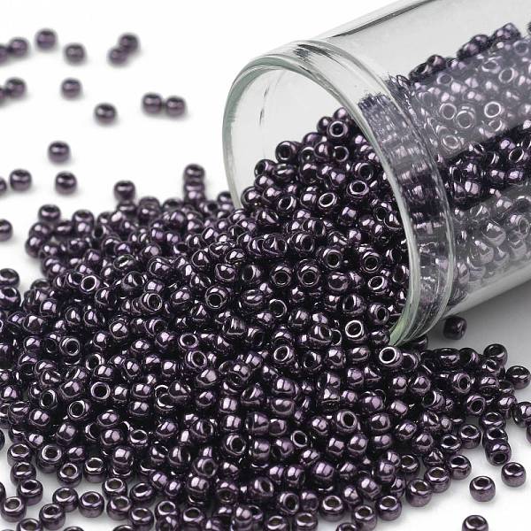PandaHall TOHO Round Seed Beads, Japanese Seed Beads, (607) High Metallic Violet, 11/0, 2.2mm, Hole: 0.8mm, about 5555pcs/50g Glass Purple
PandaHall TOHO Round Seed Beads, Japanese Seed Beads, (607) High Metallic Violet, 11/0, 2.2mm, Hole: 0.8mm, about 5555pcs/50g Glass Purple
