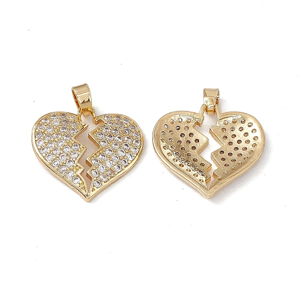 PandaHall Brass Clear Cubic Zirconia Pendants, Broken Heart Charms, Real 18K Gold Plated, 20x20x3mm, Hole: 5.5x2.5mm Brass+Cubic Zirconia...
PandaHall Brass Clear Cubic Zirconia Pendants, Broken Heart Charms, Real 18K Gold Plated, 20x20x3mm, Hole: 5.5x2.5mm Brass+Cubic Zirconia...