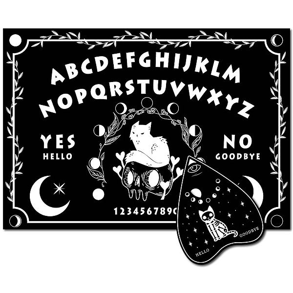 PandaHall Pendulum Dowsing Divination Board Set, Wooden Spirit Board Black Talking Board Game for Spirit Hunt Birthday Party Supplies with...
PandaHall Pendulum Dowsing Divination Board Set, Wooden Spirit Board Black Talking Board Game for Spirit Hunt Birthday Party Supplies with...