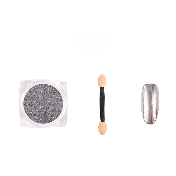 PandaHall Metallic Mirror Pearl Holographic Chrome Powder, Shinning Mirror Effect, with Brush and False Nail, Silver, 28x28x14mm Pigment...
PandaHall Metallic Mirror Pearl Holographic Chrome Powder, Shinning Mirror Effect, with Brush and False Nail, Silver, 28x28x14mm Pigment...