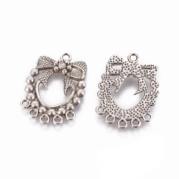 PandaHall Alloy Links, with Crystal Rhinestone, Cadmium Free & Nickel Free & Lead Free, Bowknot with Oval, Antique Silver, 31x23x2.5mm, Hole..., Clear
PandaHall Alloy Links, with Crystal Rhinestone, Cadmium Free & Nickel Free & Lead Free, Bowknot with Oval, Antique Silver, 31x23x2.5mm, Hole..., Clear