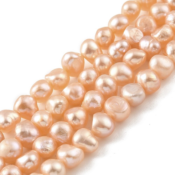 PandaHall Natural Cultured Freshwater Pearl Beads Strands, Two Sides Polished, Light Salmon, 6~7mm, Hole: 0.5mm, about 25pcs/strand, 6.69''...
PandaHall Natural Cultured Freshwater Pearl Beads Strands, Two Sides Polished, Light Salmon, 6~7mm, Hole: 0.5mm, about 25pcs/strand, 6.69''...