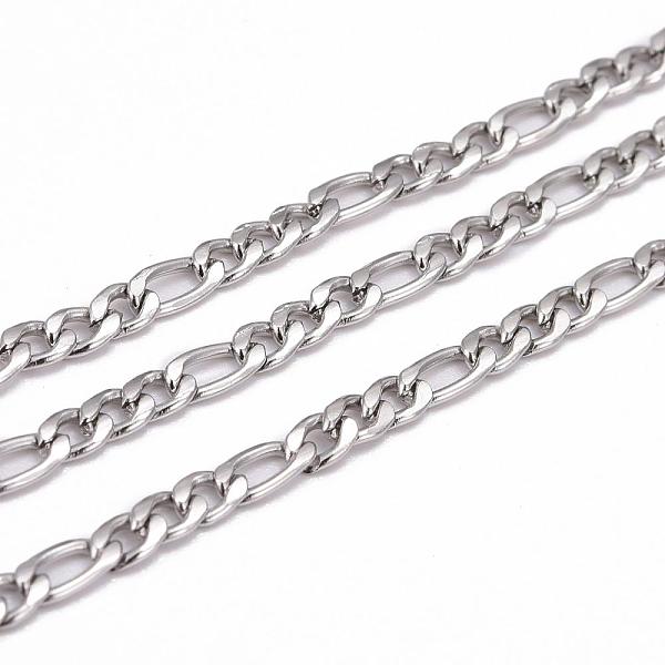 PandaHall 304 Stainless Steel Mother-Son Chains, Unwelded, Stainless Steel Color, 4~6x3mm 304 Stainless Steel
PandaHall 304 Stainless Steel Mother-Son Chains, Unwelded, Stainless Steel Color, 4~6x3mm 304 Stainless Steel