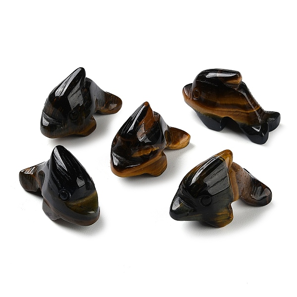 PandaHall Natural Tiger Eye Carved Healing Dolphin Figurines, Reiki Energy Stone Display Decorations, 25~27x13x17~19mm Tiger Eye Dolphin
PandaHall Natural Tiger Eye Carved Healing Dolphin Figurines, Reiki Energy Stone Display Decorations, 25~27x13x17~19mm Tiger Eye Dolphin