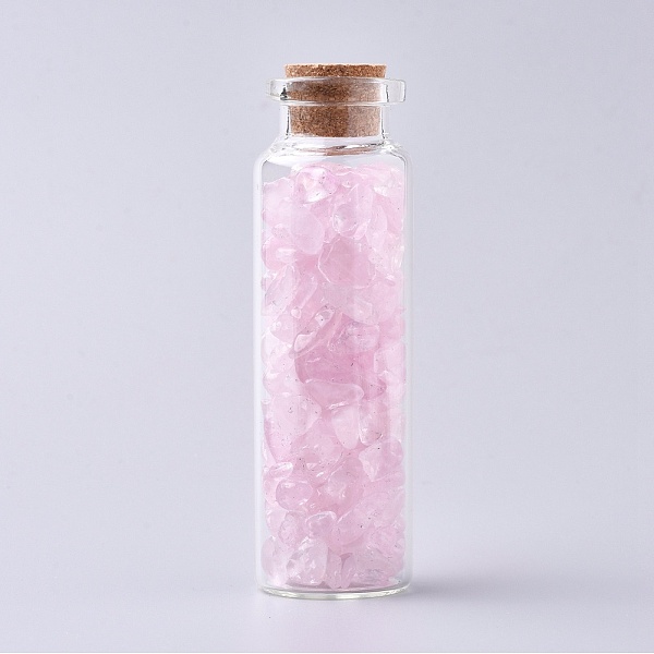 PandaHall Glass Wishing Bottle, For Pendant Decoration, with Rose Quartz Chip Beads Inside and Cork Stopper, 22x71mm Rose Quartz Bottle
PandaHall Glass Wishing Bottle, For Pendant Decoration, with Rose Quartz Chip Beads Inside and Cork Stopper, 22x71mm Rose Quartz Bottle