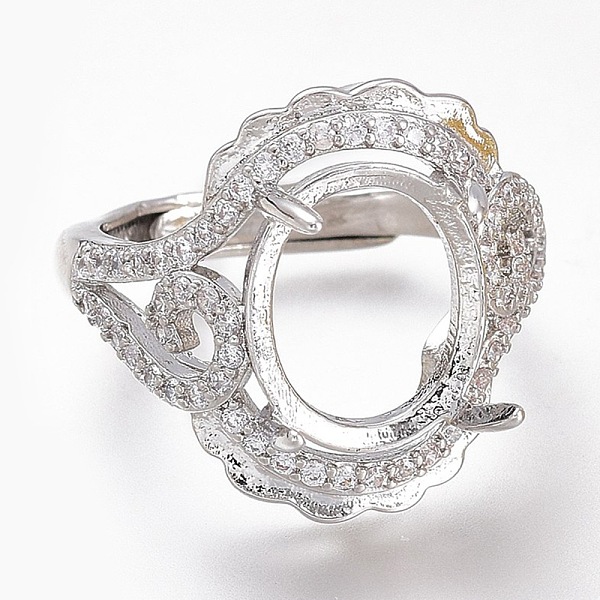PandaHall Adjustable Brass Micro Pave Clear Cubic Zirconia Finger Ring Components, 4 Claw Prong Ring Settings, Long-Lasting Plated, Flower...
PandaHall Adjustable Brass Micro Pave Clear Cubic Zirconia Finger Ring Components, 4 Claw Prong Ring Settings, Long-Lasting Plated, Flower...