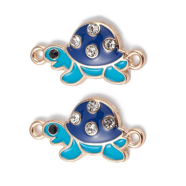 PandaHall Alloy Enamel Connector Charms, Tortoise Links with Crystal Rhinestone, Light Gold, Cadmium Free & Nickel Free & Lead Free, Marine..., Clear
PandaHall Alloy Enamel Connector Charms, Tortoise Links with Crystal Rhinestone, Light Gold, Cadmium Free & Nickel Free & Lead Free, Marine..., Clear