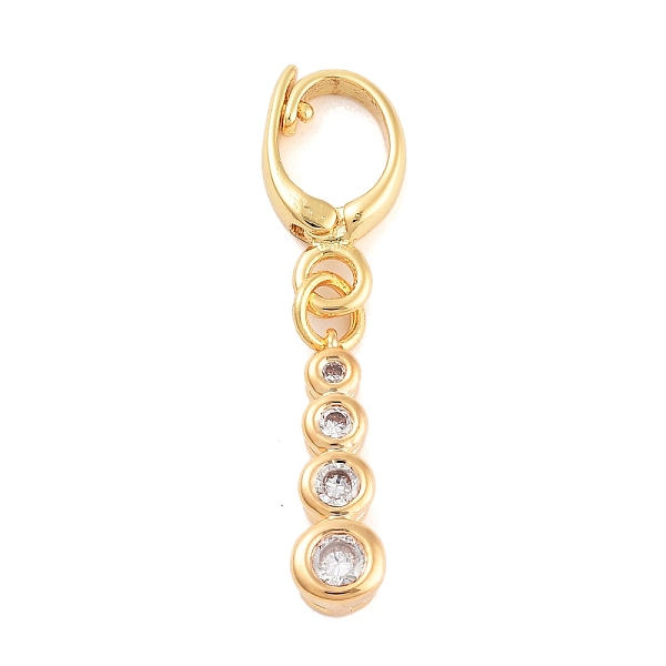 PandaHall Brass with Cubic Zirconia Charms, Flat Round Charms, Real 18K Gold Plated, 14x4.5x3mm, Hole: 5x6mm Brass+Cubic Zirconia Flat Round..., Clear
PandaHall Brass with Cubic Zirconia Charms, Flat Round Charms, Real 18K Gold Plated, 14x4.5x3mm, Hole: 5x6mm Brass+Cubic Zirconia Flat Round..., Clear