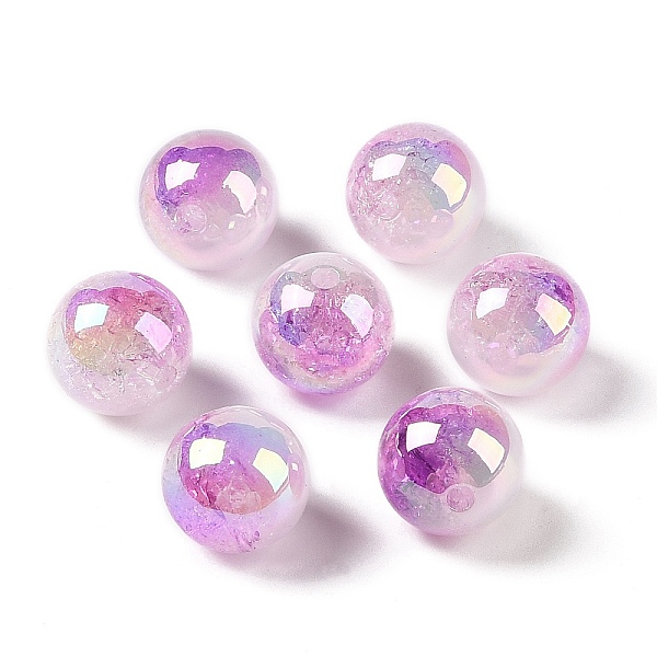 PandaHall UV Plating Opaque Crackle Two-tone Acrylic Beads, Round, Violet, 16mm, Hole: 2.7mm Acrylic Round Purple
PandaHall UV Plating Opaque Crackle Two-tone Acrylic Beads, Round, Violet, 16mm, Hole: 2.7mm Acrylic Round Purple