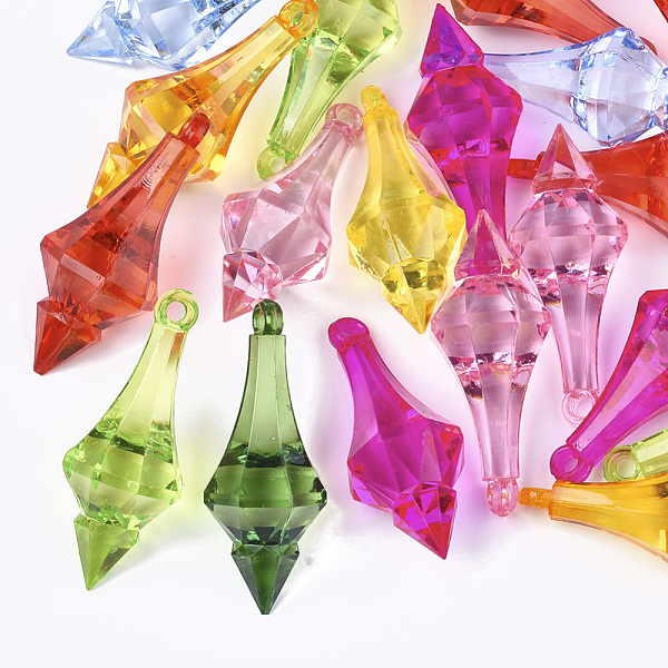 PandaHall Transparent Acrylic Pendants, Mixed Color, 44x17.5x17.5mm, Hole: 3mm, about 145pcs/500g Acrylic Cone Multicolor
PandaHall Transparent Acrylic Pendants, Mixed Color, 44x17.5x17.5mm, Hole: 3mm, about 145pcs/500g Acrylic Cone Multicolor