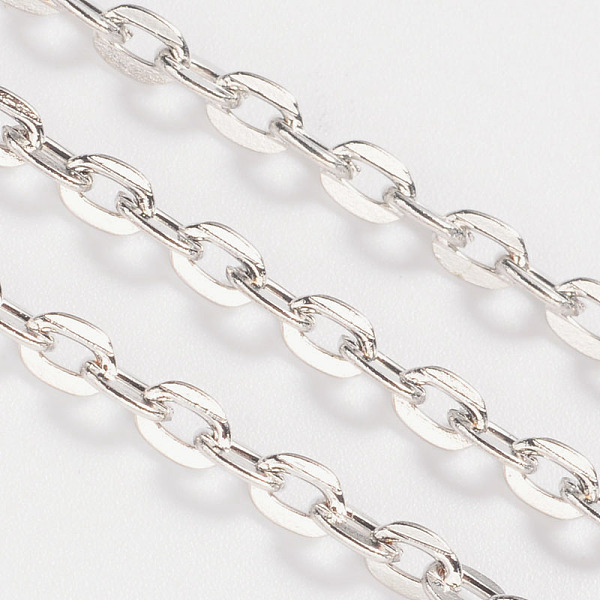 PandaHall Iron Cable Chains, Unwelded, with Spool, Flat Oval, Cadmium Free & Lead Free, Platinum Color, 4.1x3x0.8mm, about 32.8 Feet...
PandaHall Iron Cable Chains, Unwelded, with Spool, Flat Oval, Cadmium Free & Lead Free, Platinum Color, 4.1x3x0.8mm, about 32.8 Feet...