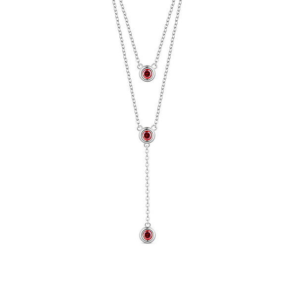PandaHall SHEGRACE Rhodium Plated 925 Sterling Silver Two-Tiered Necklaces, with Three Round Red AAA Cubic Zirconia Pendant, Platinum, 14.96...
PandaHall SHEGRACE Rhodium Plated 925 Sterling Silver Two-Tiered Necklaces, with Three Round Red AAA Cubic Zirconia Pendant, Platinum, 14.96...