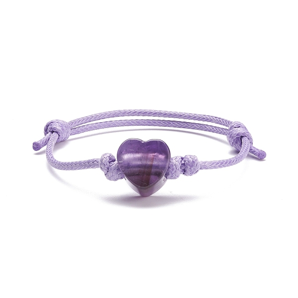 PandaHall Natural Amethyst Heart Braided Cord Bracelet, Adjustable Friendship Bracelet for Women, Inner Diameter: 2-1/8~3 inch(5.4~7.6cm)...
PandaHall Natural Amethyst Heart Braided Cord Bracelet, Adjustable Friendship Bracelet for Women, Inner Diameter: 2-1/8~3 inch(5.4~7.6cm)...
